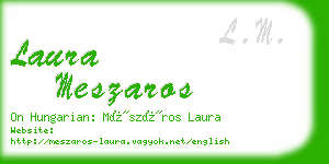 laura meszaros business card